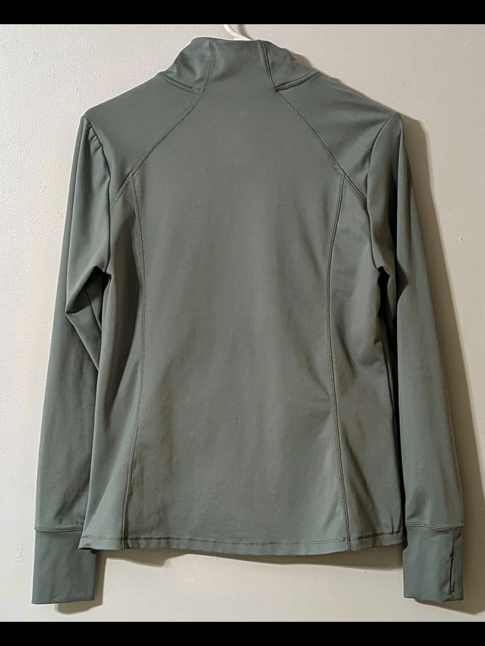 All in Motion Womens Seafoam Green Full Zip Pullover Thumbhole Active Top Size M - Picture 3 of 5